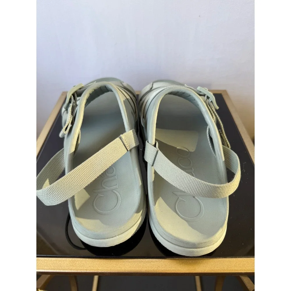 Chaco Chillos Sport Sandals Sage Green Mens 9 Womens 11 Adjustable Strap EVA‎